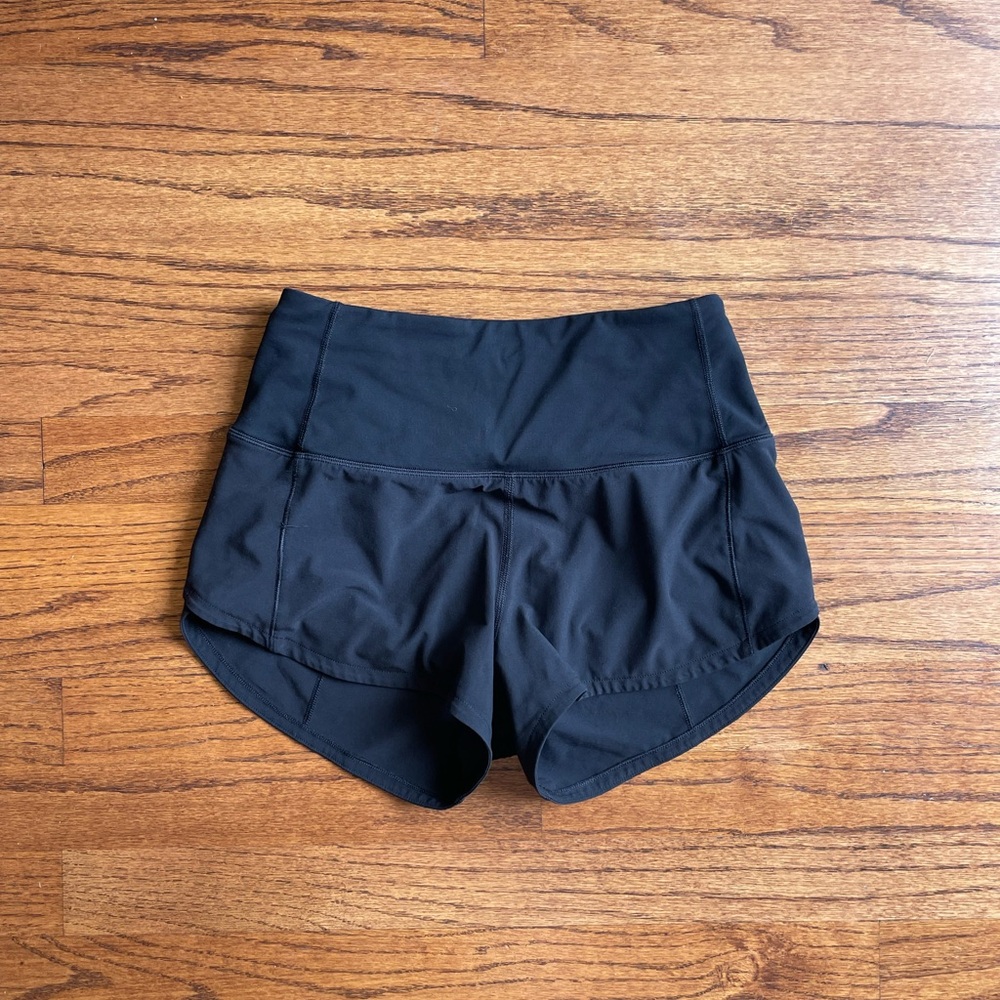 Lululemon Speed Up Shorts HR 2.5” Black Size 0